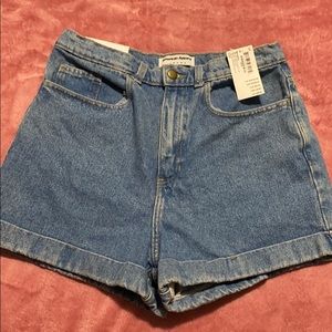 AMERICAN APPAREL SIZE 31 DENIM HIGH-WAIST